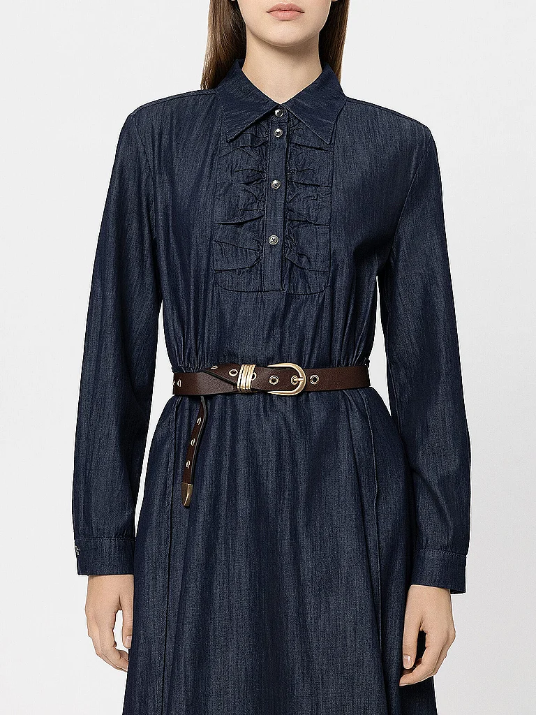 LUISA CERANO Ceinture en cuir marron | 34